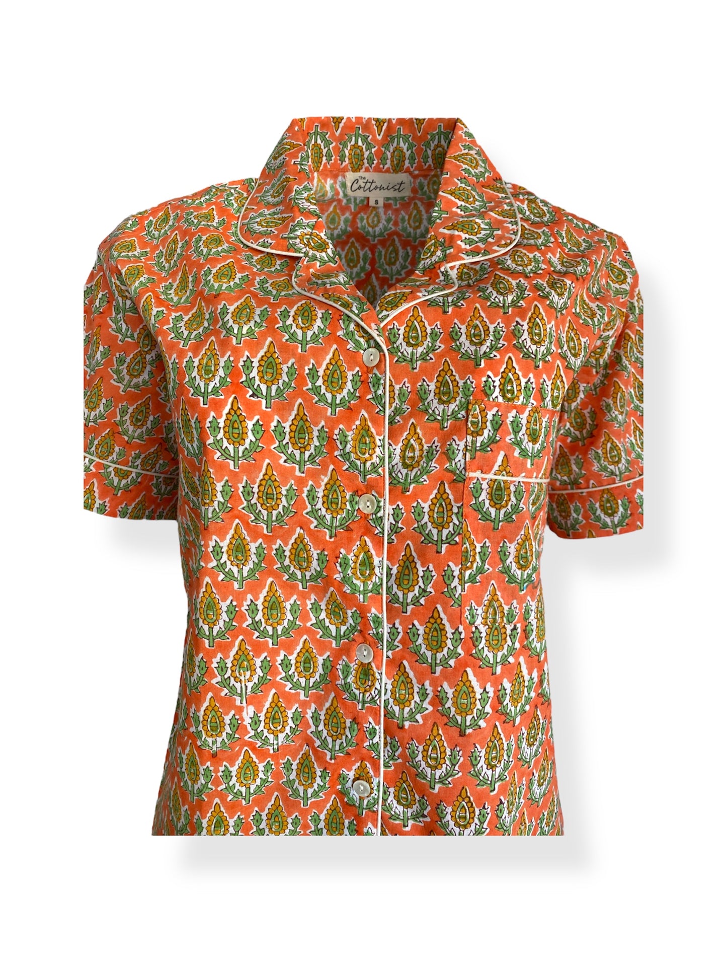 Tangerine & Green booti Shorts set