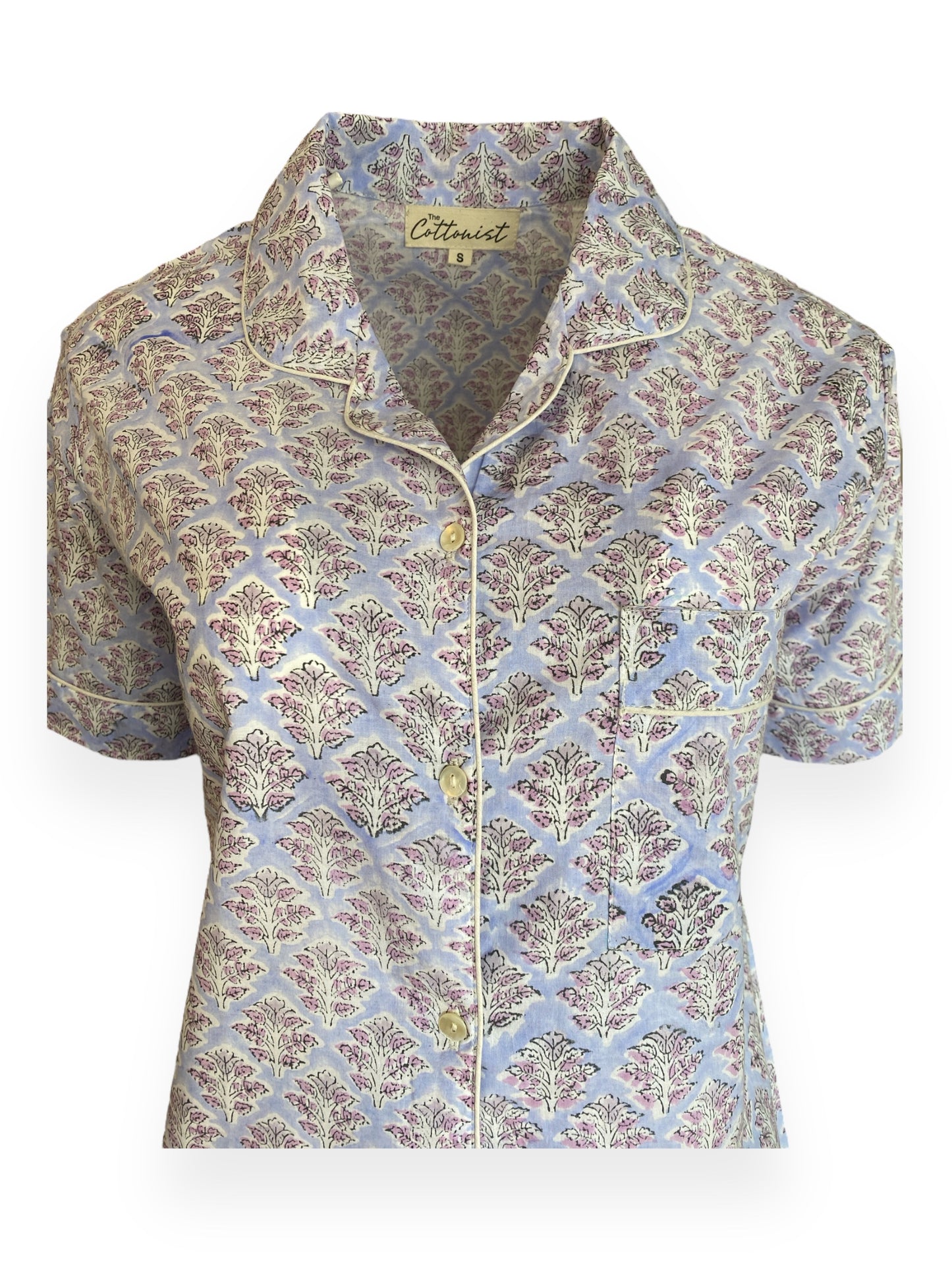 Pale Lavender Pink booti shorts set