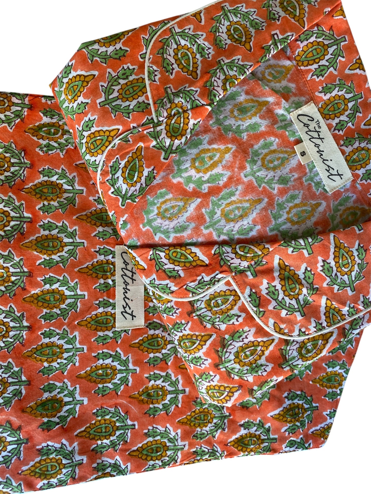 Tangerine & Green booti Shorts set