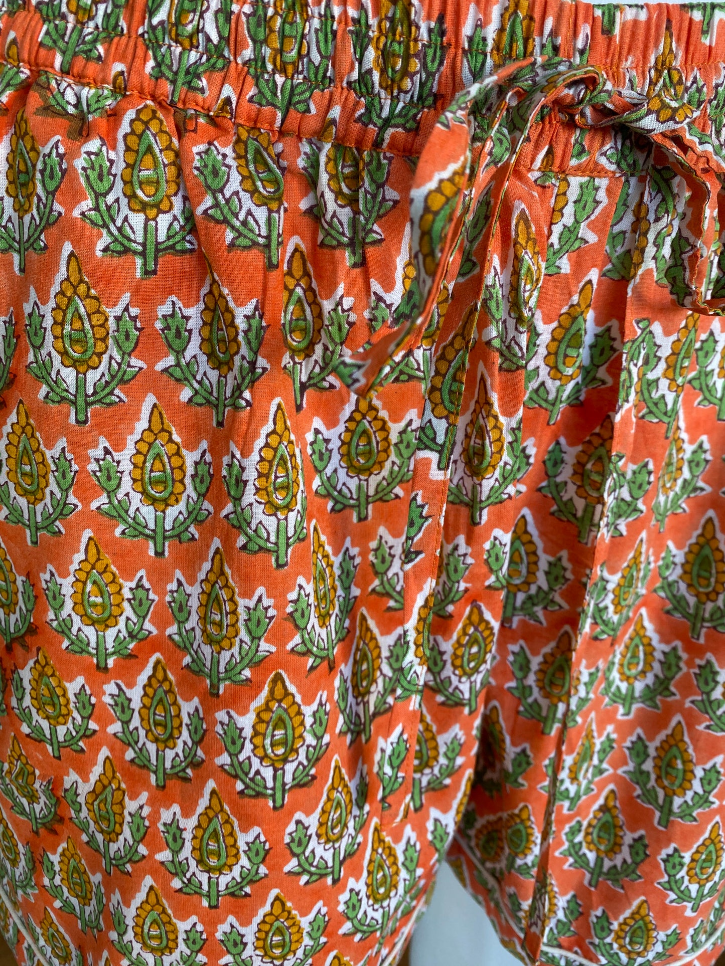 Tangerine & Green booti Shorts set