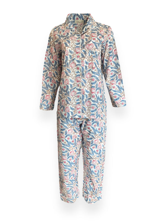 Pomegranate handblock print Pyjama set