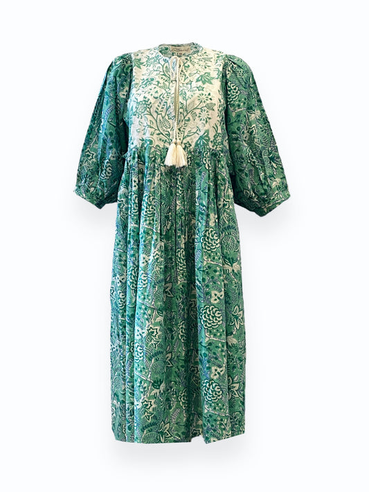 Forest Green Noor Midi Dress