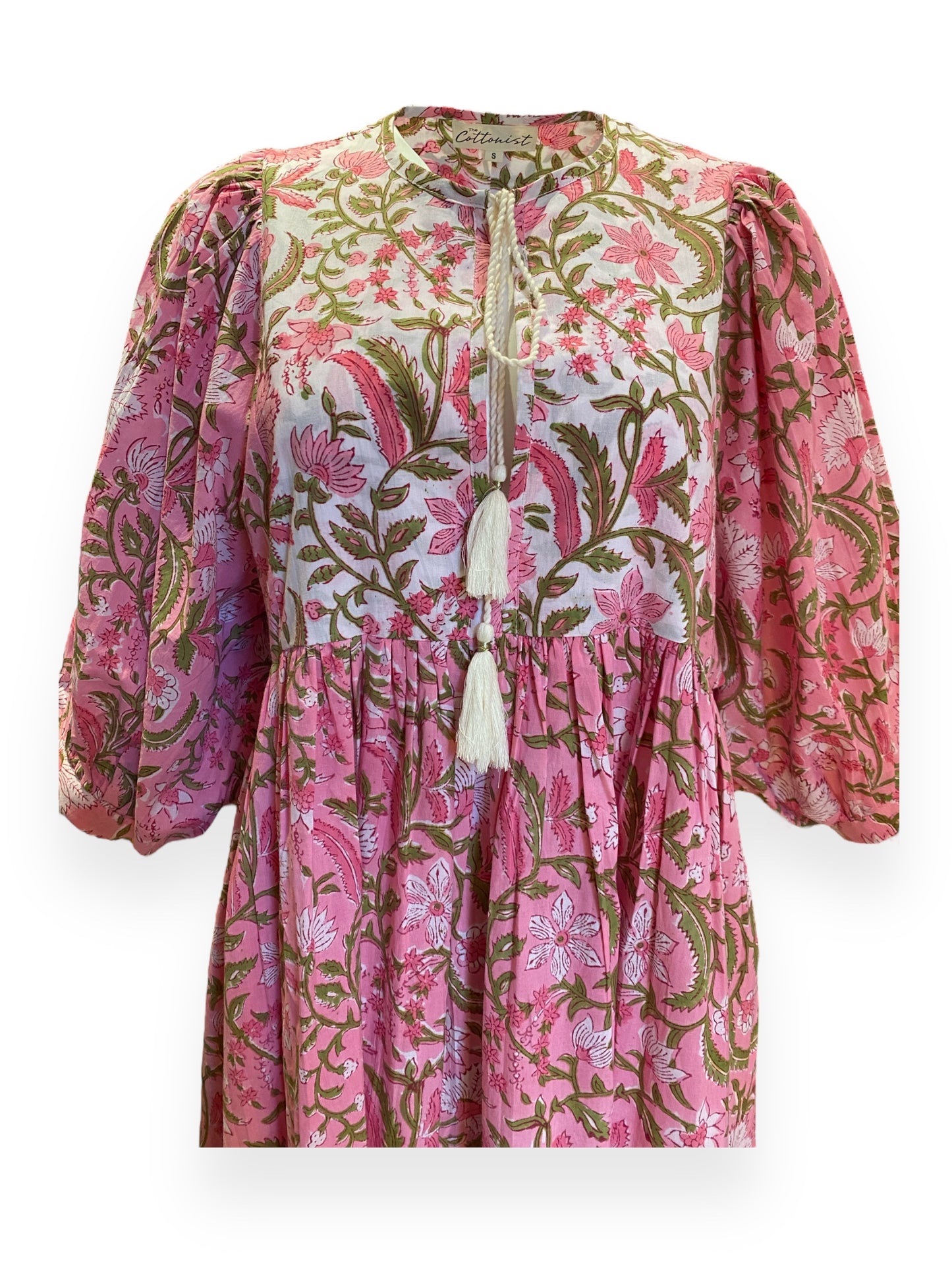 Pink Noor Midi Dress