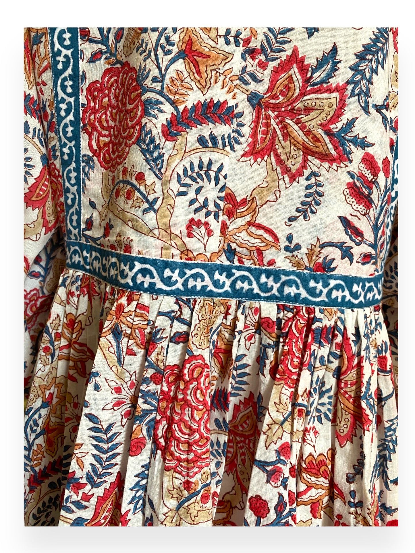 Red & Blue Vera Mini Dress