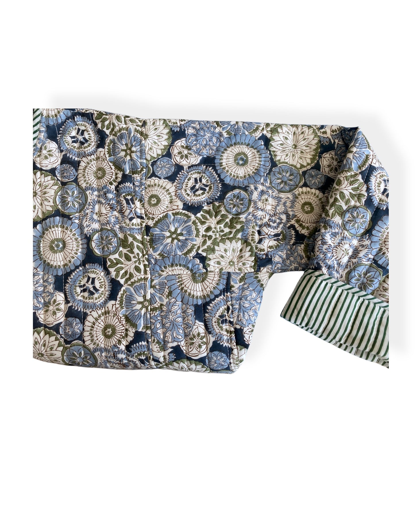 Blue Daisies Flora Quilted Jacket