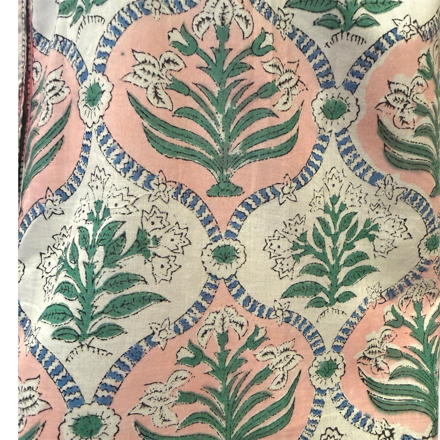 Sage and Blush blooms print top