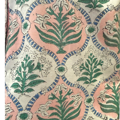 Sage and Blush blooms print top