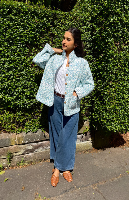 Summer Sky Reversible Boxy Jacket