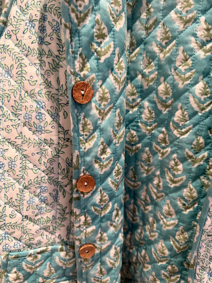 Tiffany Blue Reversible Boxy Jacket