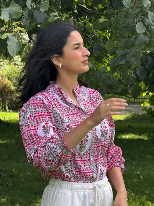 Gulnaar print top