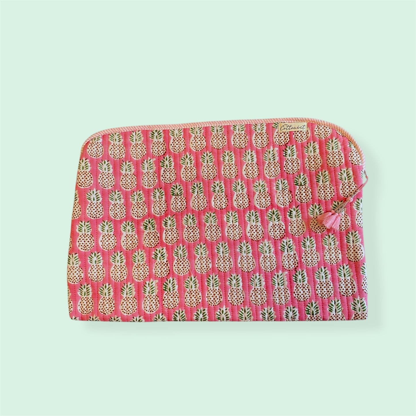 Pretty Pineapple Quilted Laptop Sleeve