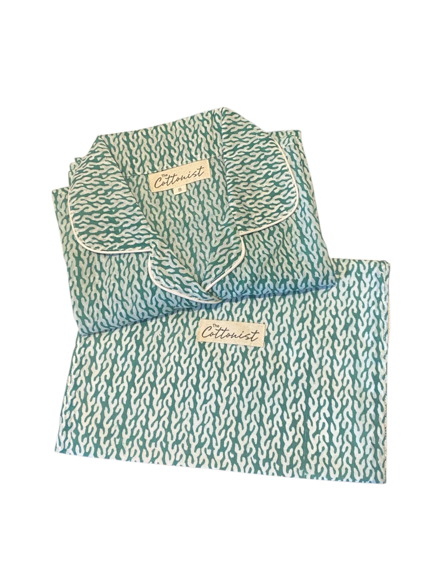 Evergreen Christmas print Pyjama set