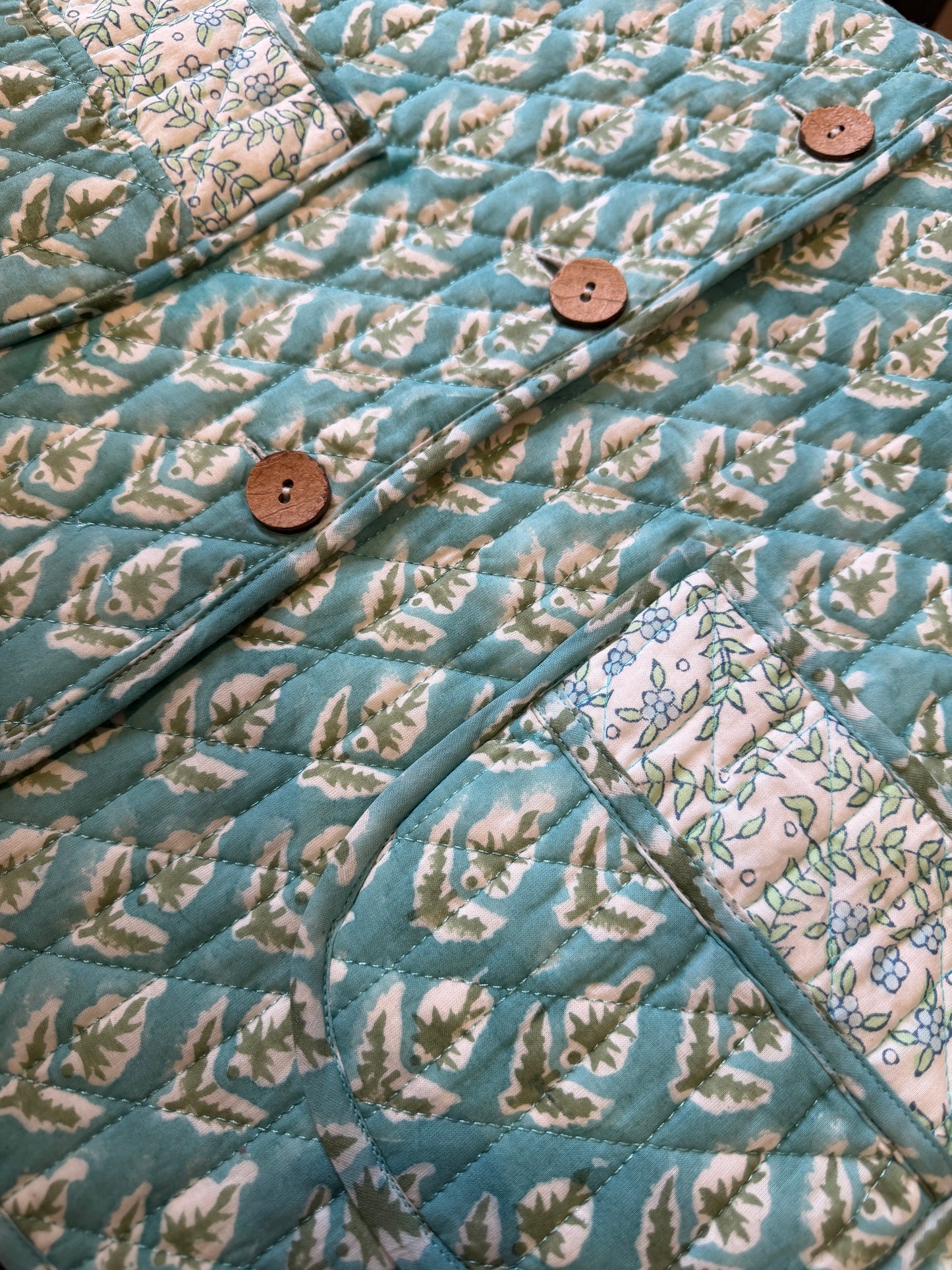 Tiffany Blue Reversible Boxy Jacket