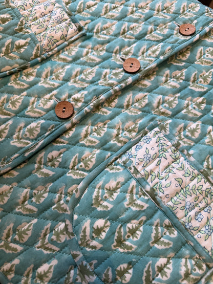 Tiffany Blue Reversible Boxy Jacket