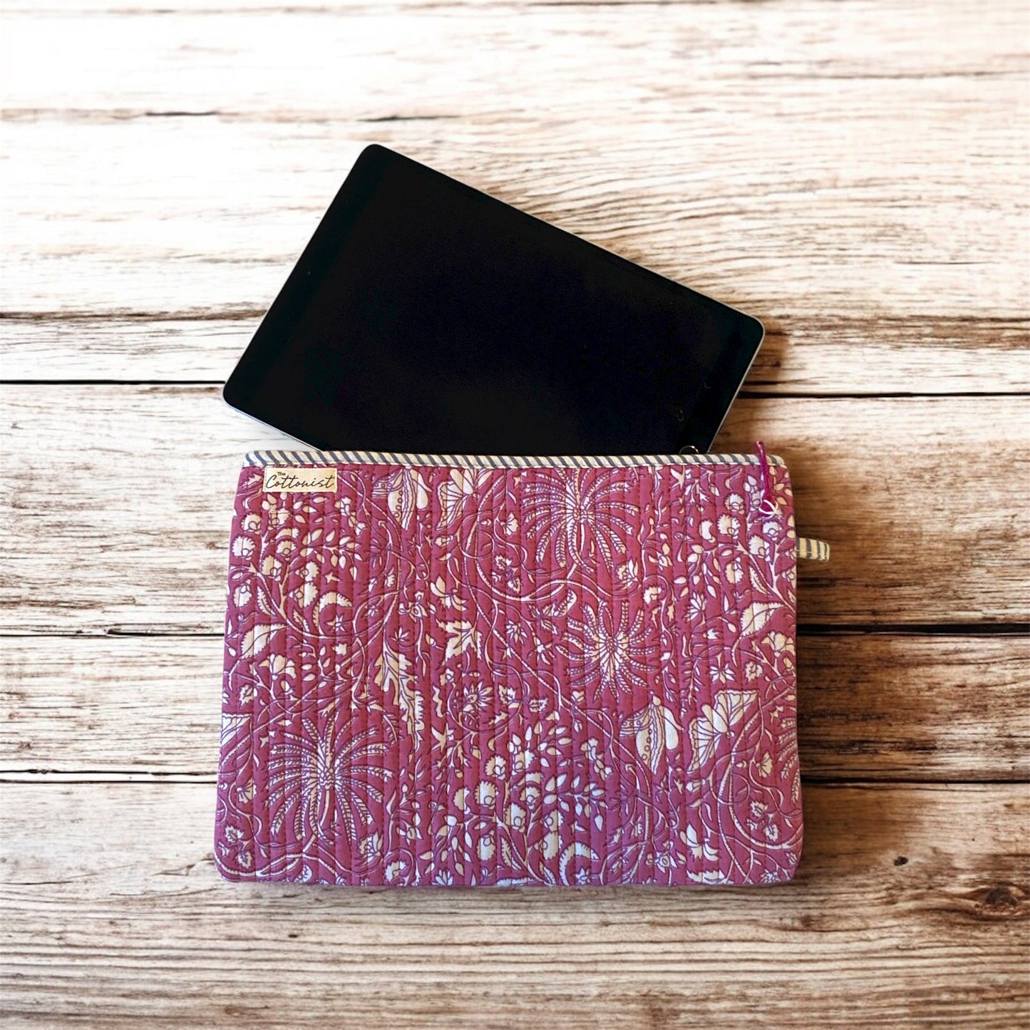 Berry Floral Tablet Quilted Sleeve