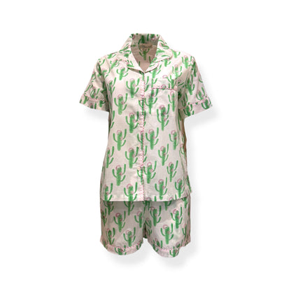 Cute Cactus print shorts set