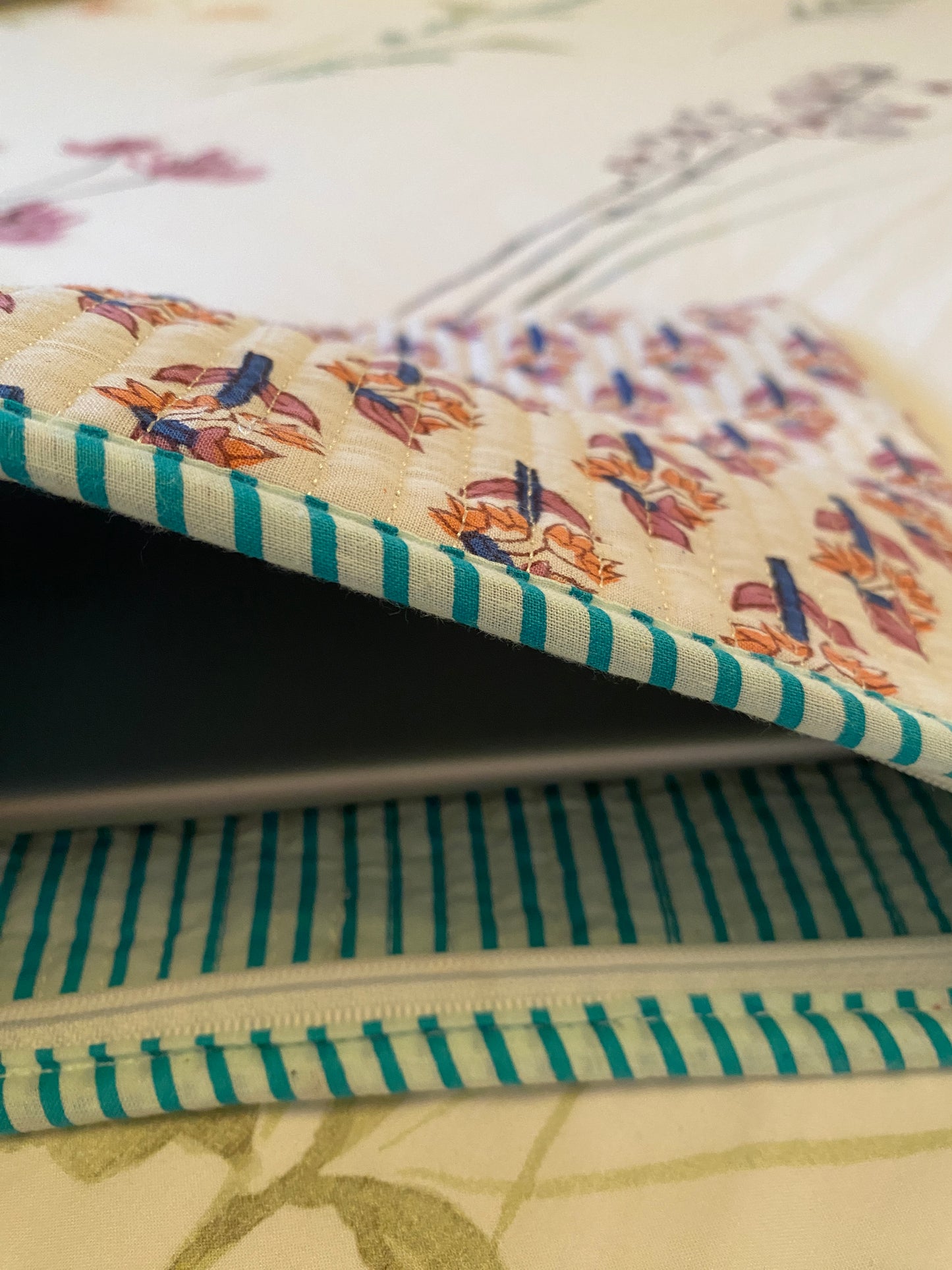 Pink & Blue Booti Tablet Quilted Sleeve