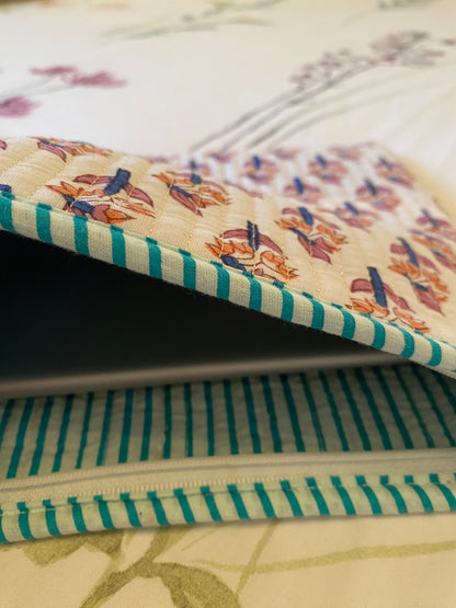 Pink & Blue Booti Tablet Quilted Sleeve