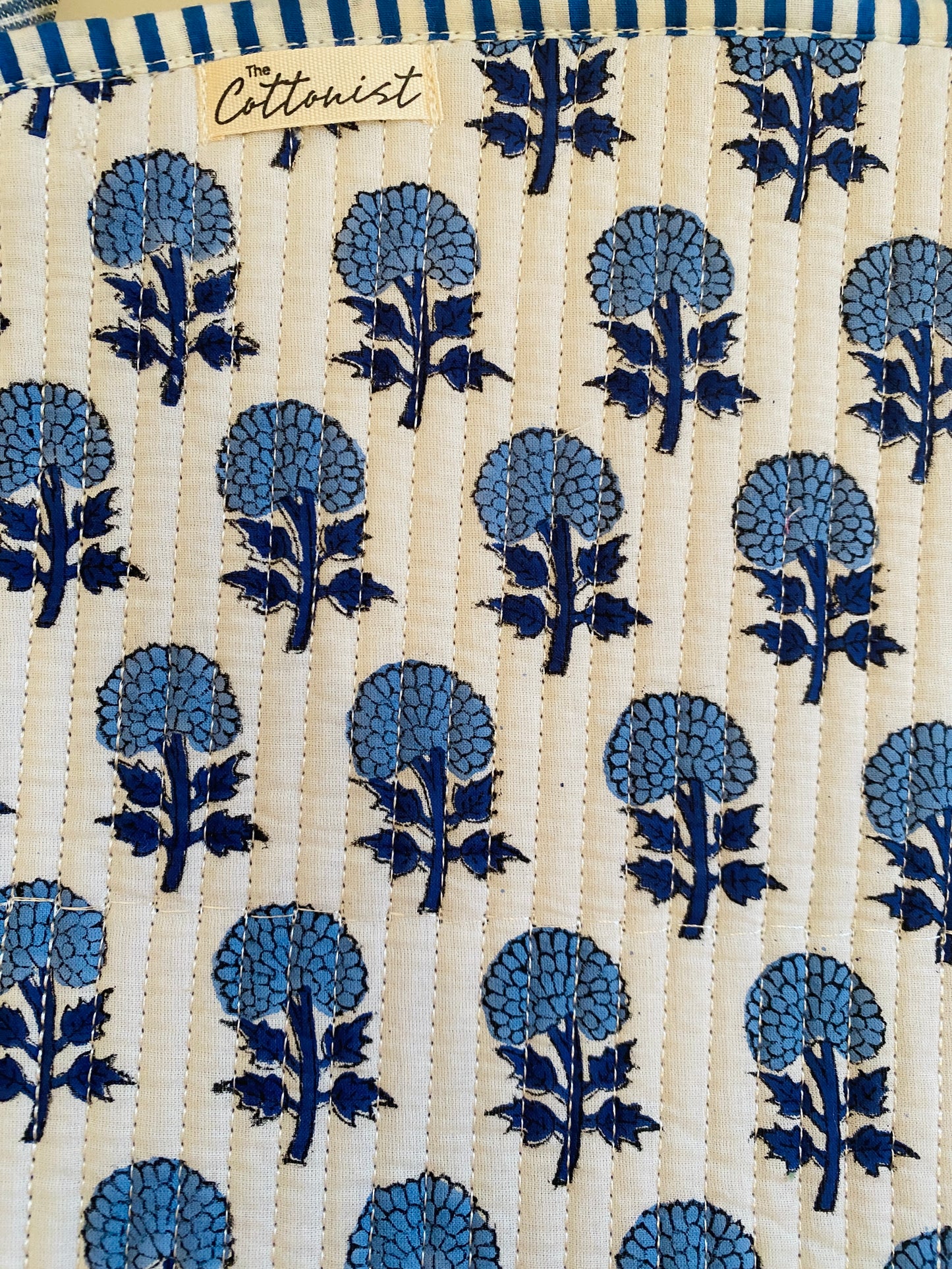 Blue Booti Quilted Laptop Sleeve