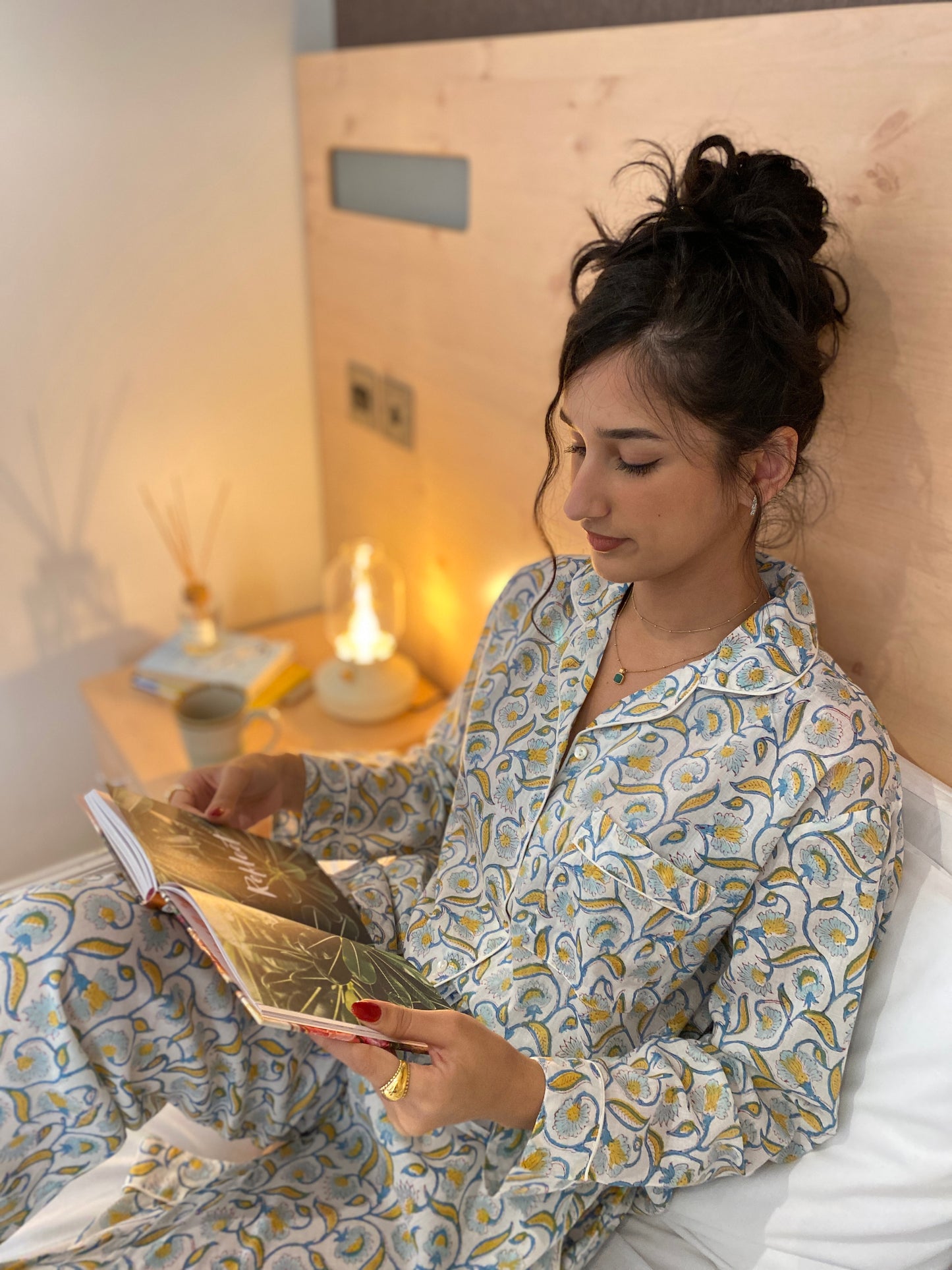 Lemonleaf handblock print Pyjama set