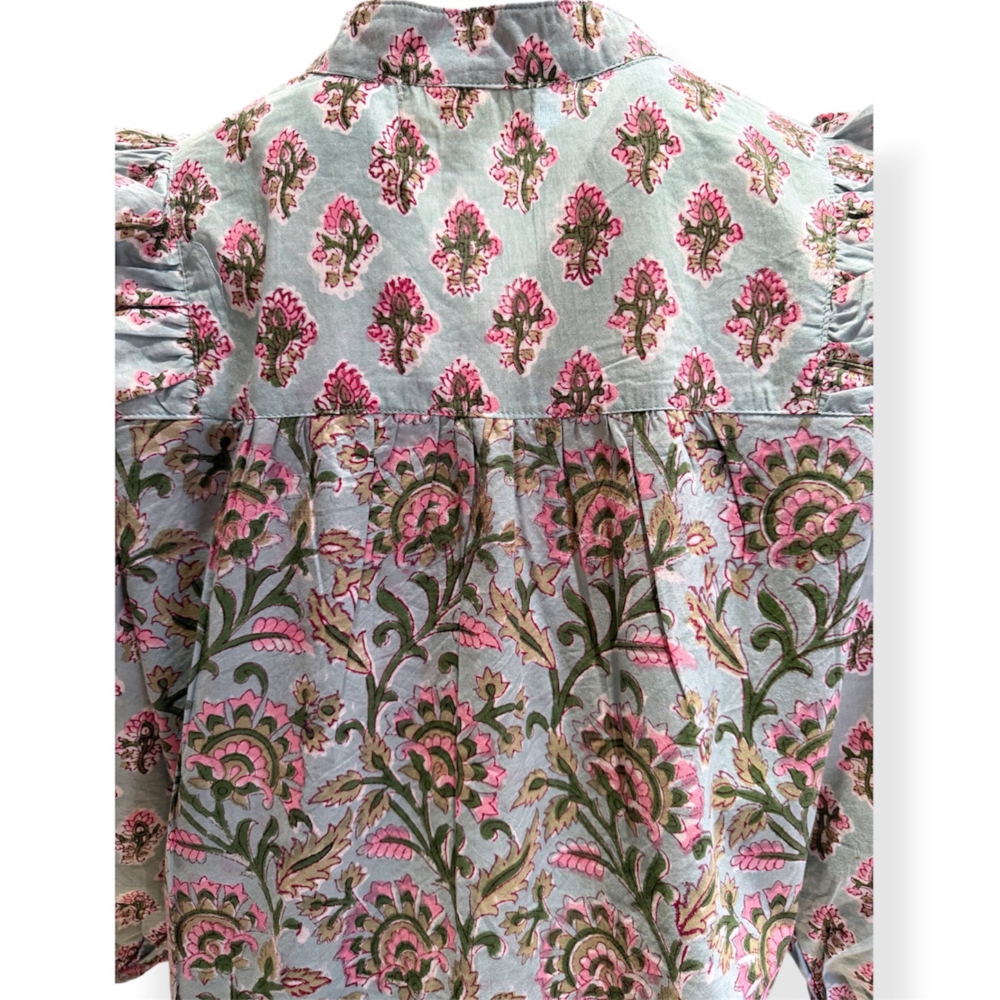 Duck-egg bloom Print Top