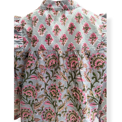 Duck-egg bloom Print Top