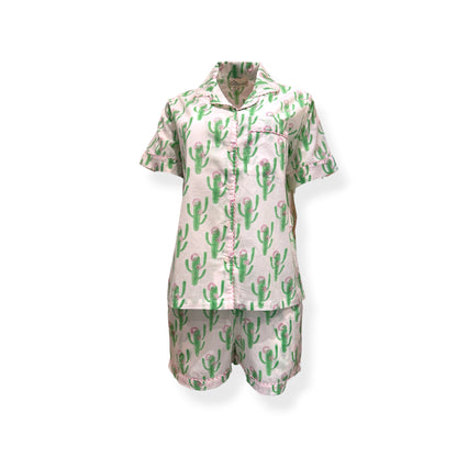 Cute Cactus print shorts set