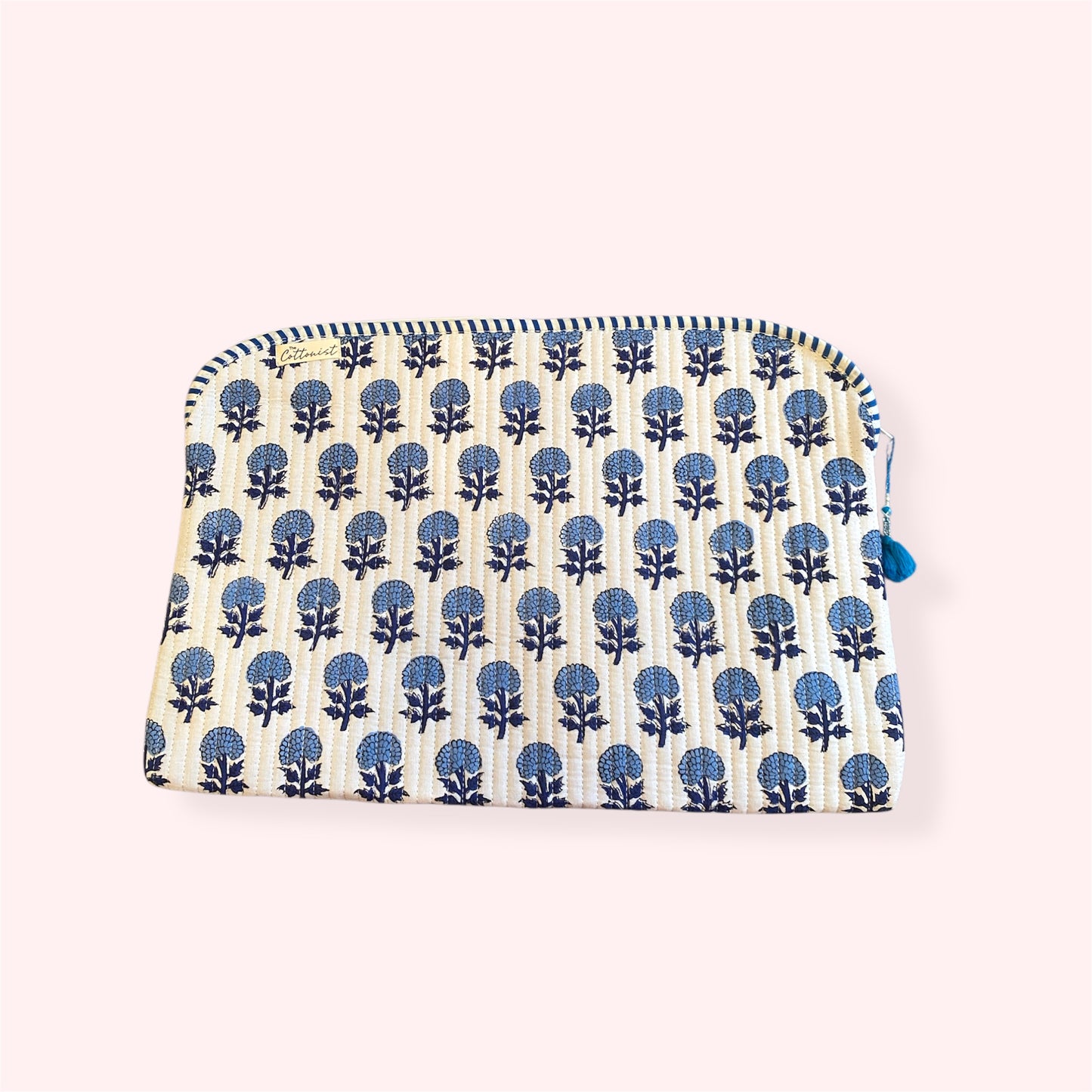 Blue Booti Quilted Laptop Sleeve