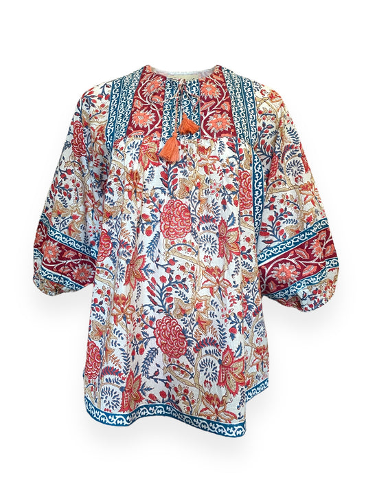 Vera Print Boho Top