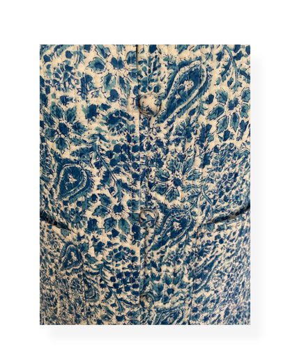 Neelam(Blue) Booti print Reversible jacket
