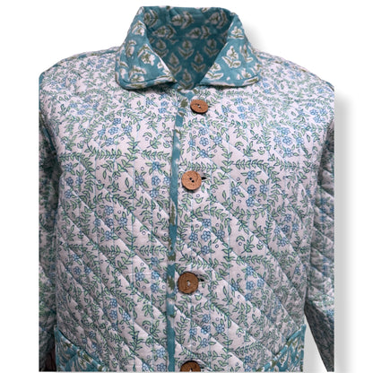 Tiffany Blue Reversible Boxy Jacket