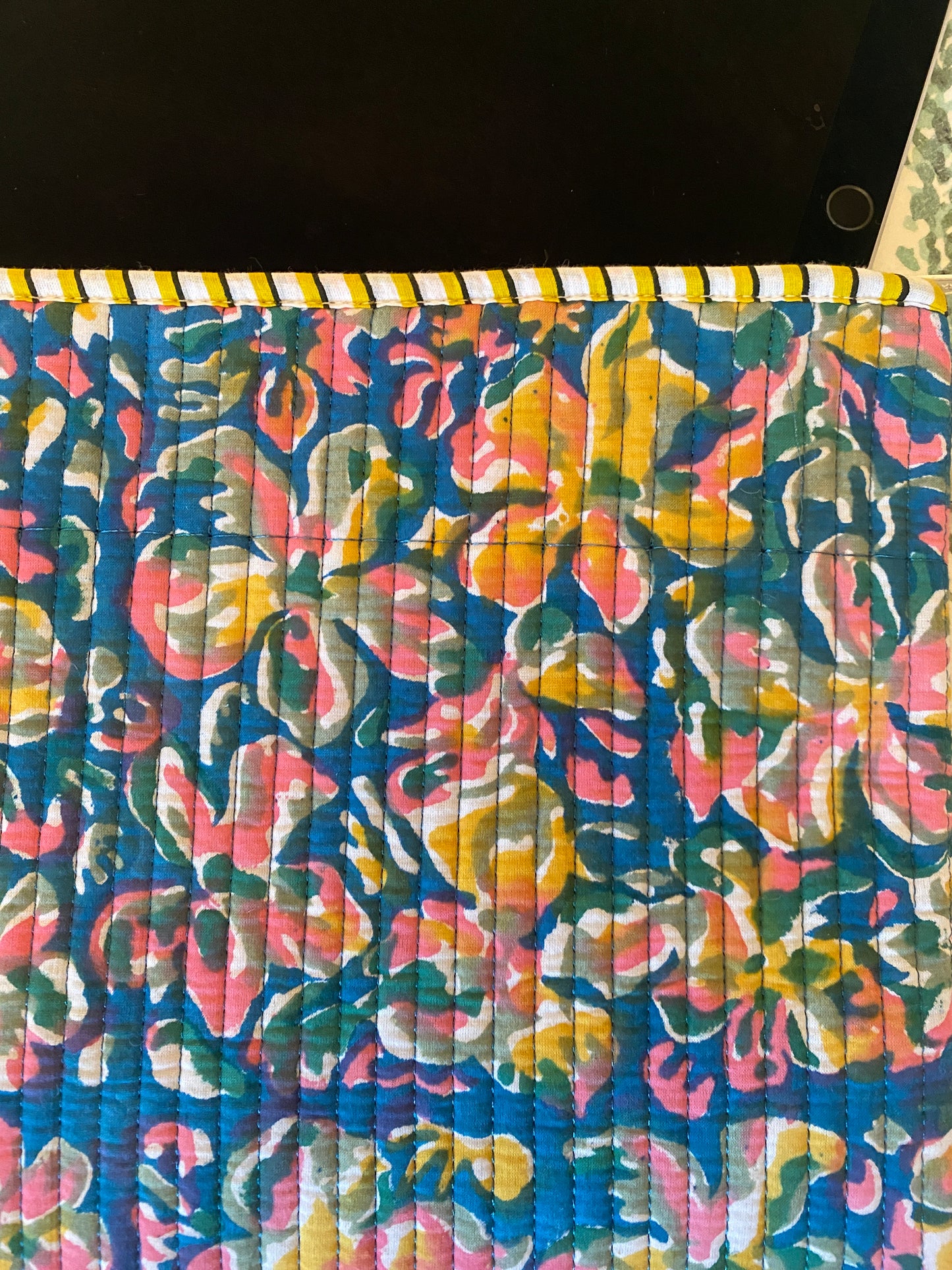 Multicolour Abstract Tablet Quilted Sleeve