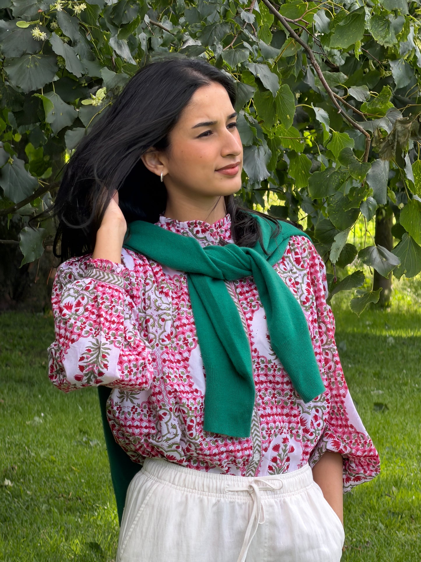 Gulnaar print top
