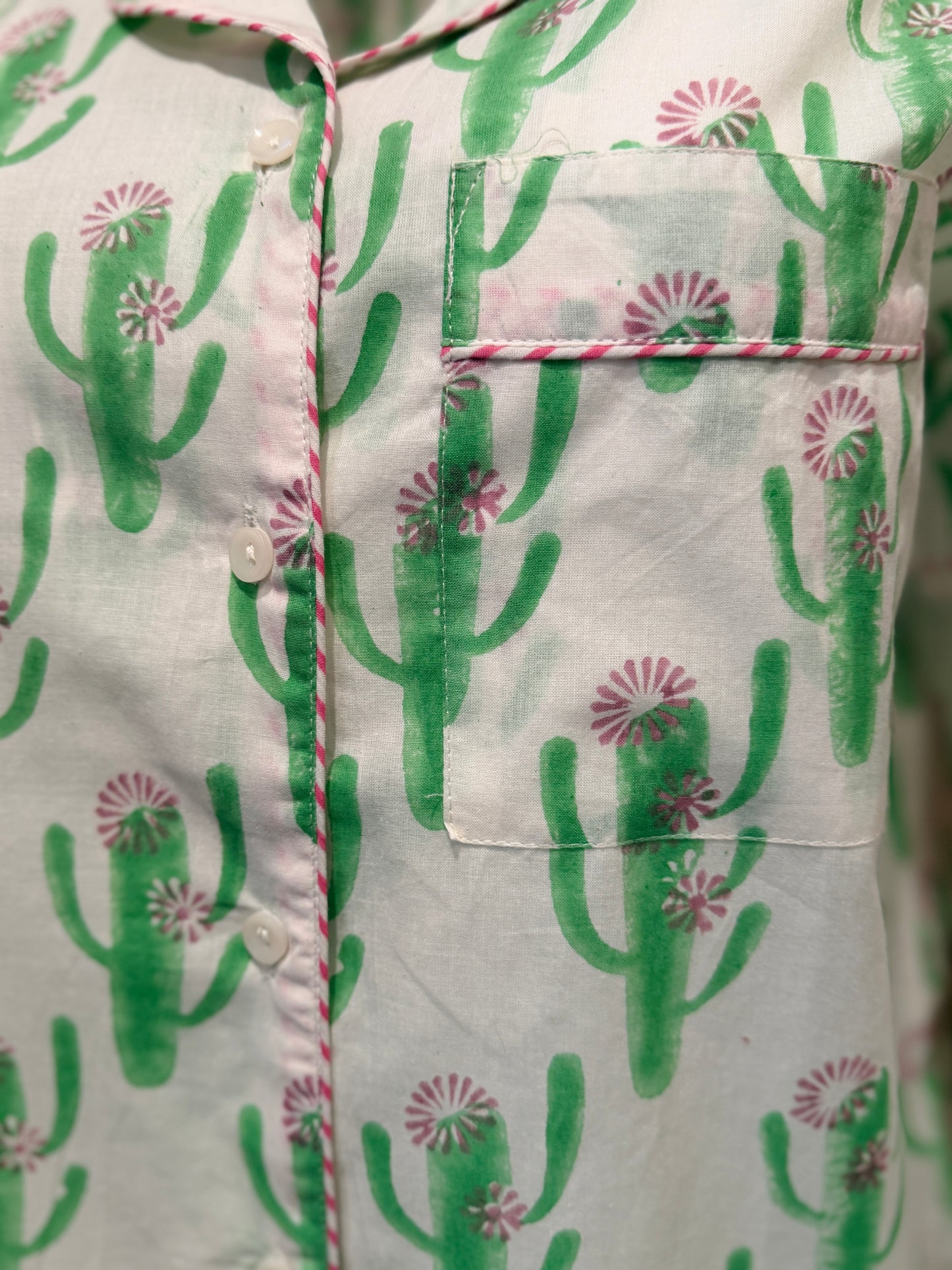 Cute Cactus print shorts set