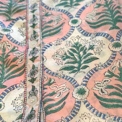 Sage and Blush blooms print top