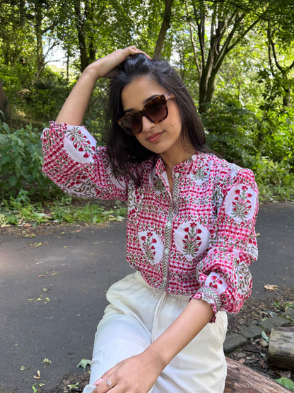 Gulnaar print top