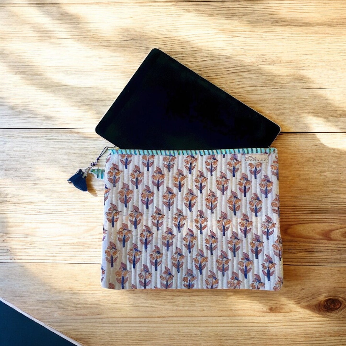 Pink & Blue Booti Tablet Quilted Sleeve