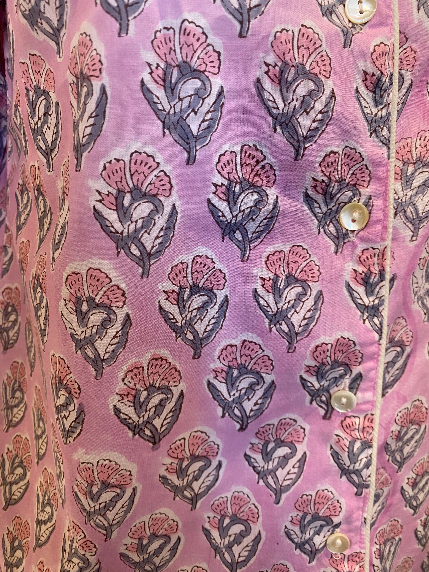 Pretty Pink Booti handblock print Pyjama set