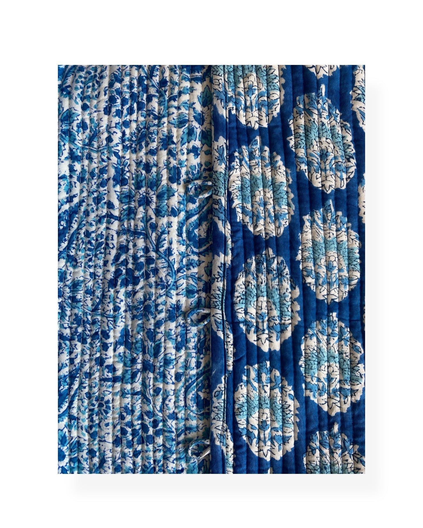 Neelam(Blue) Booti print Reversible jacket