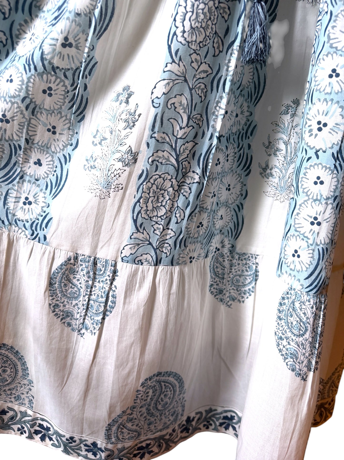 Blue Blossom Midi Dress
