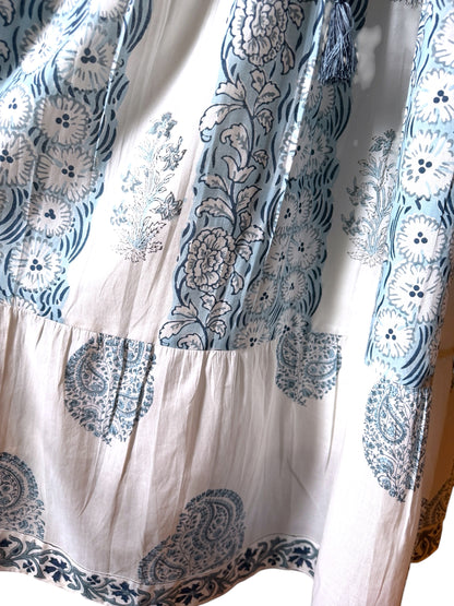 Blue Blossom Midi Dress