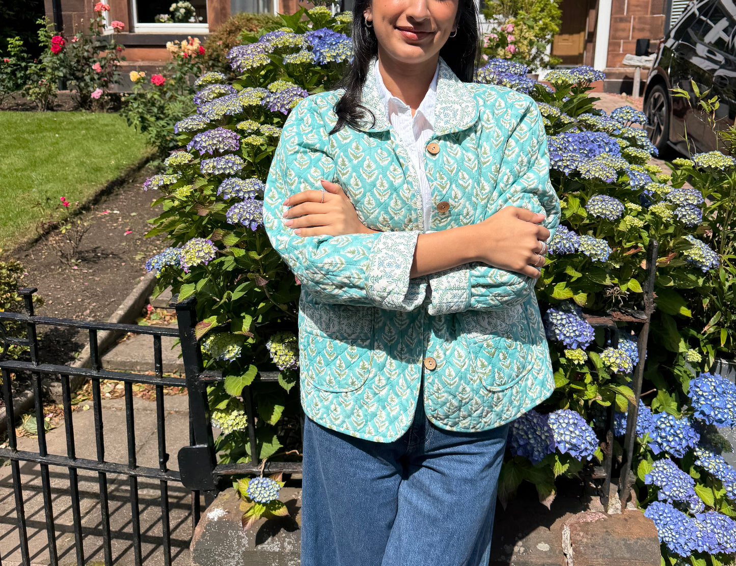 Tiffany Blue Reversible Boxy Jacket