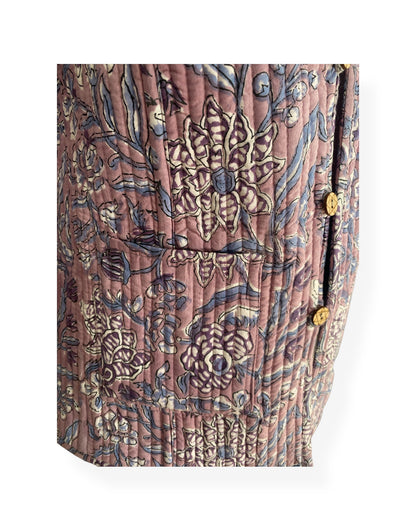 Mauve Guls print Reversible jacket