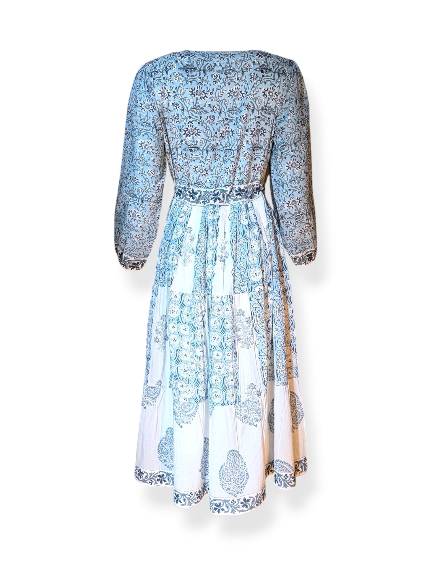 Blue Blossom Midi Dress
