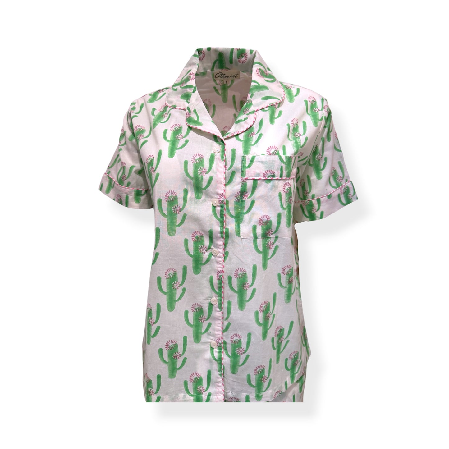 Cute Cactus print shorts set
