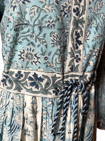 Blue Blossom Midi Dress