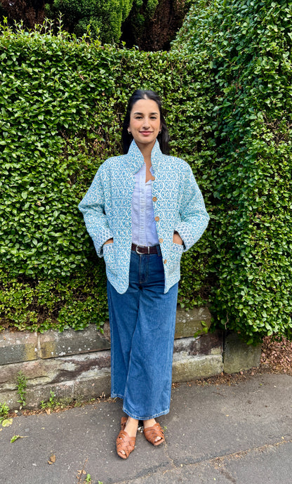 Summer Sky Reversible Boxy Jacket