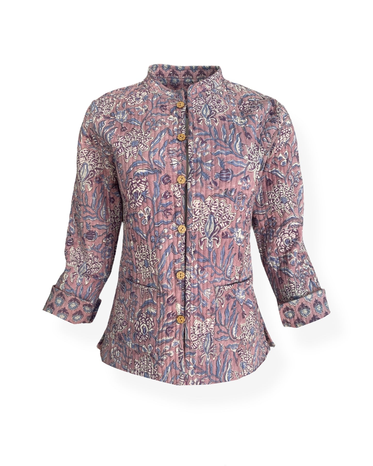 Mauve Guls print Reversible jacket
