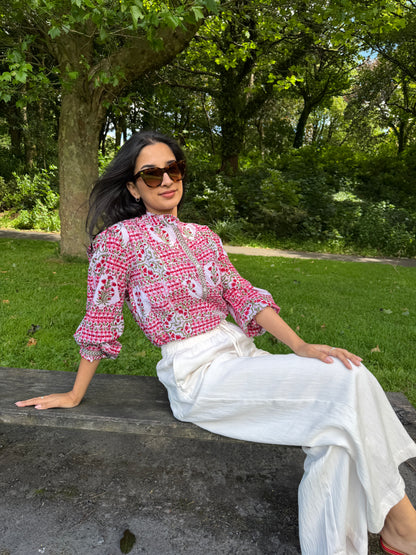 Gulnaar print top