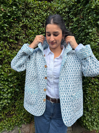 Summer Sky Reversible Boxy Jacket